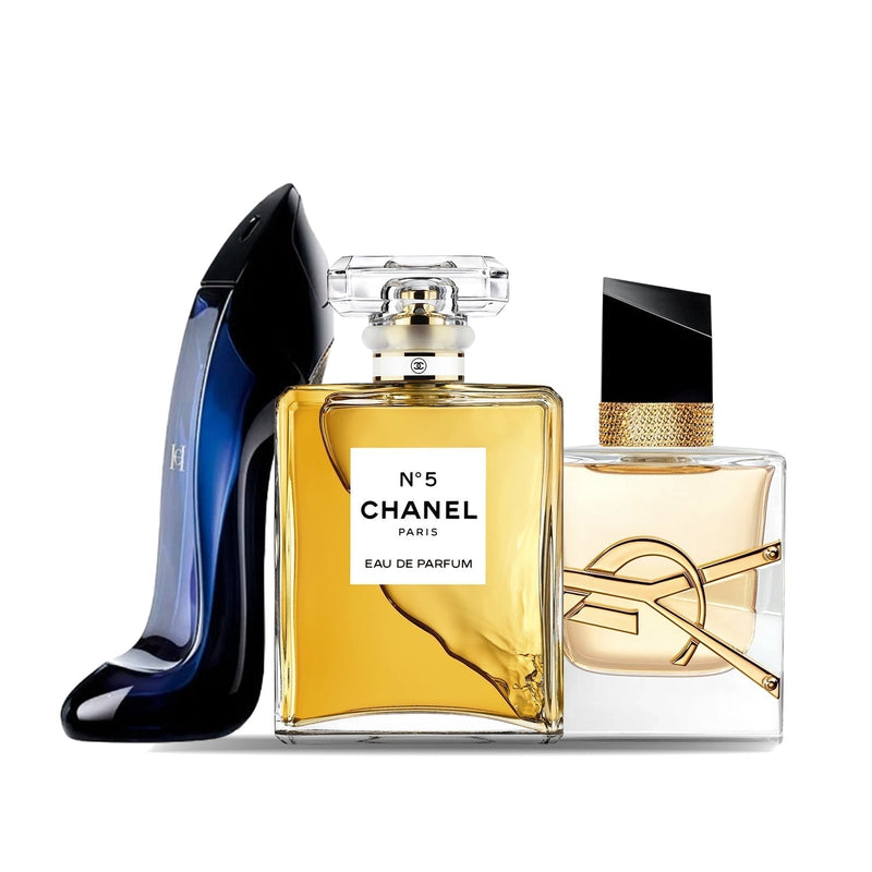 3 parfüm kombináció | Good Girl + Libre + Chanel Nº 5 -  100ML